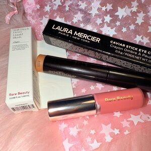 Rare Beauty/Laura Mercier Duo. Soft Pinch Blush- Hope - & Caviar Stick-Rosegold